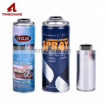 CMYK Print tinplate monobloc car aerosol spray bottle