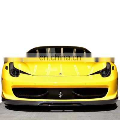 Beautiful carbon fiber body kit for Ferrari 458 CMST style front lip rear diffuser side skirts and hood bonnet auto tuning parts