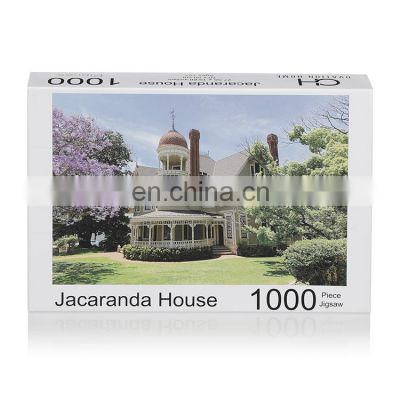 china supplier toys beautiful 1000 piece Jacaranda House jigsaw  puzzle