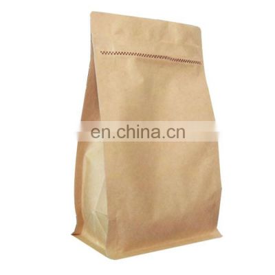 Resealable seed kraft paper bag with zipper