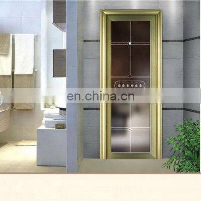 Beautiful bathroom casement door interior french glass for restroom