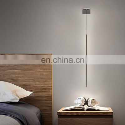 New Listed Decoration Indoor Aluminum Acrylic Living Room Bedroom Black LED Contemporary Wall Light