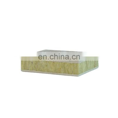 E.P Wall Gray Fireproof Sandwich Panel Houses Sound Insulated Eps Cement Board Rock wool  Exterior Wall/Roof Panels