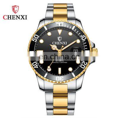 CHENXI 8805A Luxury mechanical stainless steel day date watch wristwatches men automatic waterproof