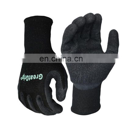Metal Working Cut Resistant Gloves Guantes Anticorte Puncture Resistant Crinkle Latex Coated Spear Fishing Freediving Gloves
