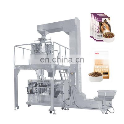Fully Automatic Poultry Powder 65 Granule Weigh And Feeder Dog Pet Food Pack Machine For Pellet 200G