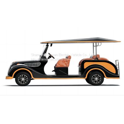 8-seater electric golf cart, classic sightseeing car