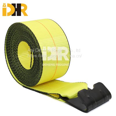 2 inch Winch Strap with Wire Hook / Flat Hook / D - ring / Chain Anchor