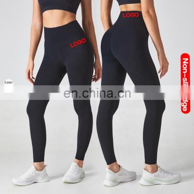 High End Custom Gym Tights Leggings For Women Anti-Curling Scrunch Butt Yoga Pants Leggings