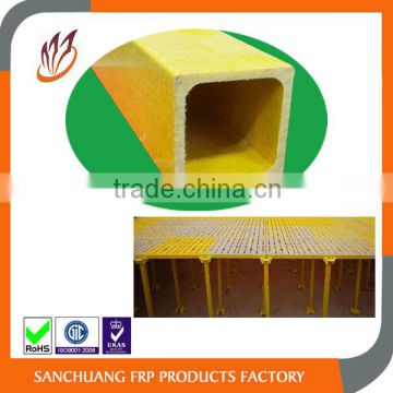 Pultruded frp square tube frp post to be used in platform
