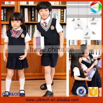 2016 New international school uniforms for korean school unifrom children manufacturer wholesale high school unifroms (ulik-003)