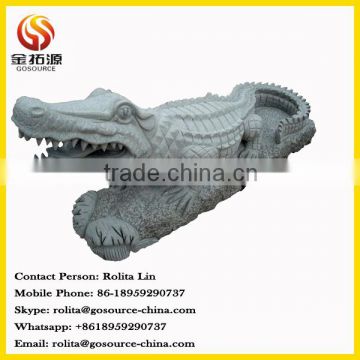 stone crocodile statue