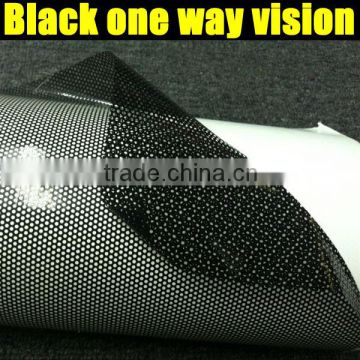 black one way vision for car 1.07x50m per roll