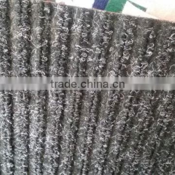 stripe velour carpet with pvc backing from coarse polyester