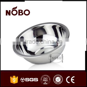 Polishing stainless steel round soup bowl