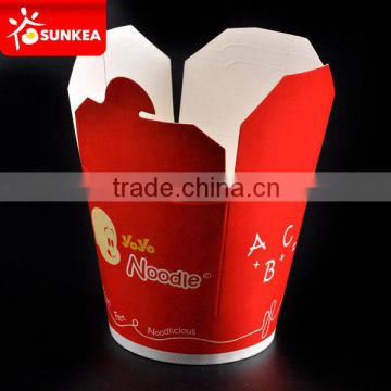 Multi color printed paper noodle box made by Sunkea Company