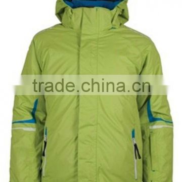 Children green outdoor jacket snow jacket