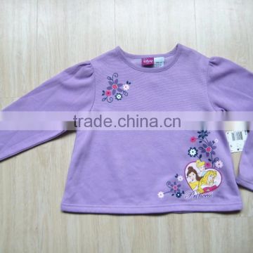 wholesale kids cartoon purple shirts thick shirt boys long sleeve t shirt