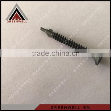 Self drilling screw with wings for steel profiles