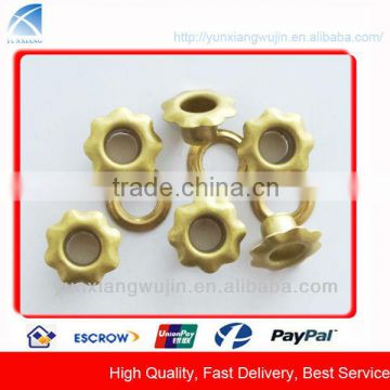 YX-05 flower shaped brass eyelets