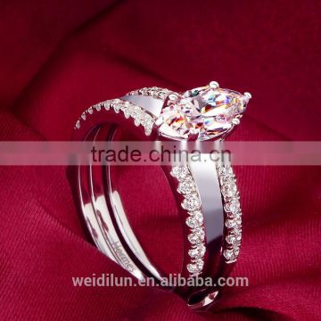 jewelry wholesale 925 sterling silver jewelry ring OEM wedding ring
