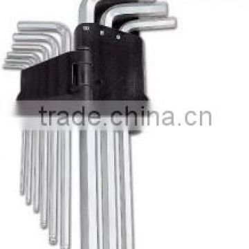 Ball on ball point Hex Key Wrench Long arm & Extra Long arm (3.0mm - 10mm) (96mm - 170mm)