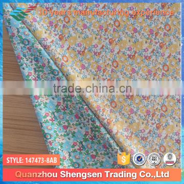 fabric supplier floral small flower print nylon spandex swimming trunks fabric
