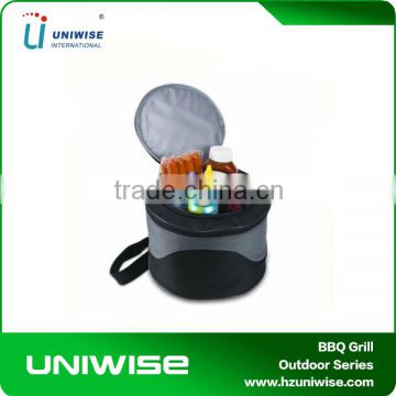 Easy Carry Simple Round BBQ Grill with cooler bag