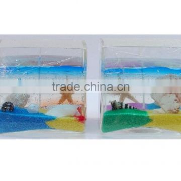 transparent ocean square-mouth jelly candles festival decorative candle