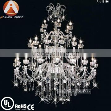 3 tier & 42 Light New Modern Crystal Chandelier with Clear Crystal