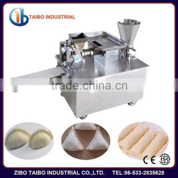 Safe and healthy design for Chinese spring roll making machine with conveyer belt