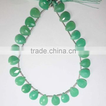 Natural Chrysoprase Faceted Pears