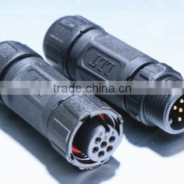 LLT M12 6 pins wire to wire assmbled waterproof connector