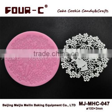 FOUR-C Silicone Lace Mold Cake Embossing Mat Baking Tools