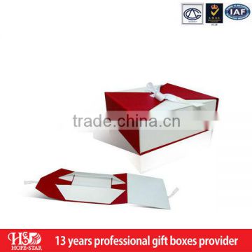 folding ribbon closure paper gift box 20130416
