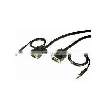 SVGA Cable With 3.5mm Male to Male Audio