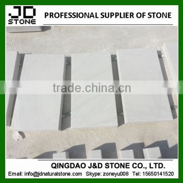 snow white marble/ white marble step for building