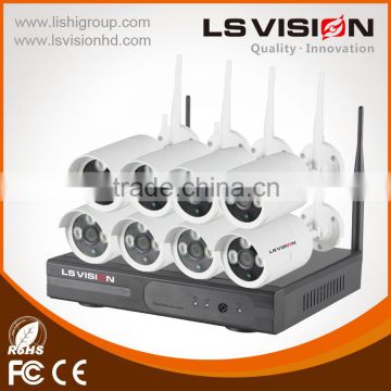 LS VISION wireless camera kit 960P 8ch with IR20m distance for night vision