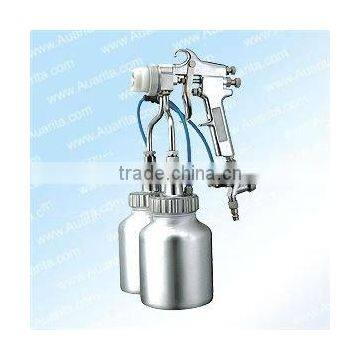 high quality pressure feed spray gun double nozzle spray gun PT-19B