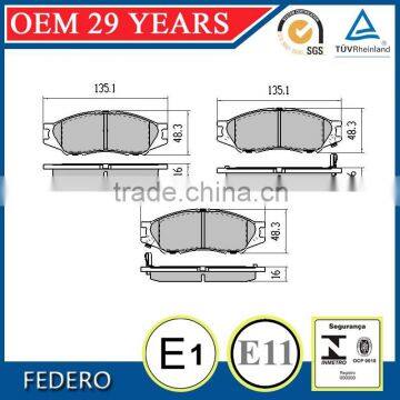 Gold supplier for sunny brake pads