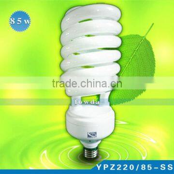 china T2 e27 6400k 85w half spiral energy saving bulbs