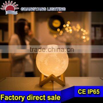 Full moon led light round battery operated color changing garden decorative led moon light