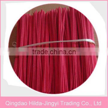 Red color straight dyeing rattan sticks for home fragrance