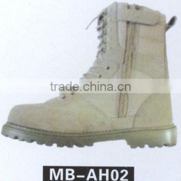 Cheap white desert men's military hiking boots
