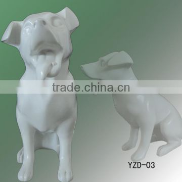 Good quality fiberglass dog mannequin for decoration