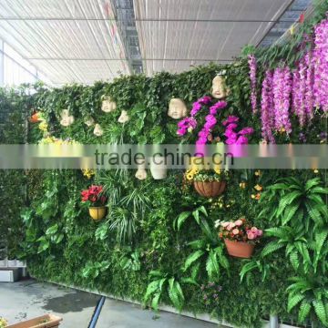 Decorative grass plants wall