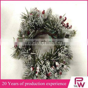 Factory direct sales rattan candle holder wreath for home decoration