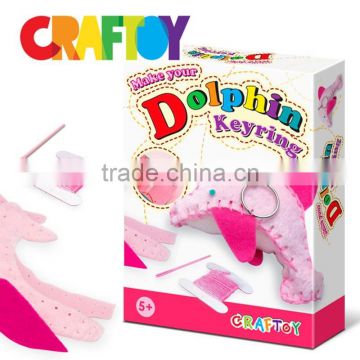 Teaching Material diy Sewing Dolphin keyring china supplier low price