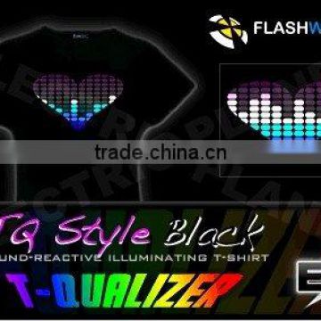 [Super Deal]Wholesale fashion hot sale T-shirt A3,el t-shirt,led t-shirt