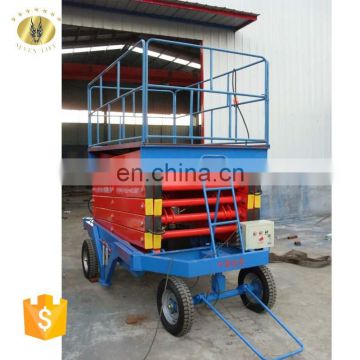 7LSJY Shandong SevenLift 10m hydraulic mobile scissor lift ladder elevator for sale
